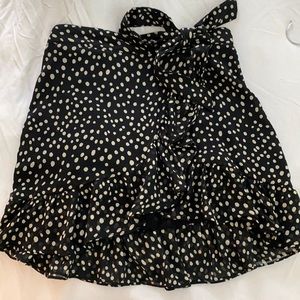 Urban outfitters skirt with tie and ruffle